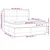 Vidaxl Box spring postelja z vzmetnico krem 160x200 cm blago