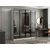 Hanah Home ormar sa reflektujućim staklom Nisa 20658, 180 cm, peščar