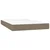 vidaXL Box spring postelja z vzmetnico taupe 120x200 cm blago