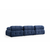ATELIER DEL SOFA Sofa trosed Petite 3 Night Blue