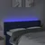 Vidaxl LED posteljno vzglavje modro 147x16x78/88 cm blago
