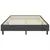 Box spring okvir za krevet od tkanine sivi 120 x 200 cm