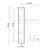 BETA Satin Hardware 90mm WC Saten