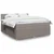 Vidaxl Box spring postelja z vzmetnico taupe 200x200 cm blago