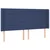 Vidaxl Box spring postelja z vzmetnico LED modra 180x200 cm blago