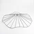 Brilagi - LED plafonski luster CERIA WIRE 1xE27/60W/230V prečnik 80 cm crna