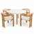 HANAH HOME Set Trpezarijski sto i 4 stolice Bohemian Butterfly Scandinavian 5