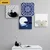 Komplet slik Fengshui v belo-modri varianti - 4x 60x60