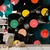 Samolepilna tapeta pisane retro vinilne plošče - 245x165
