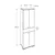 Lessentiel Maison Komoda 60?x187x40cm Bela