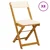 Vanjske bistro stolice 8 pcs Krem bijela 40 x 53 x 80 cm