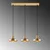 Opviq Luster Gullu-182Gold-2, 72x22x109cm, IP20, Zlatne boje