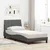 Vidaxl Posteljni okvir brez vzmetnice Hanko temno siv 90x190 cm blago