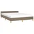 Vidaxl Posteljni okvir brez vzmetnice taupe 140x190 cm blago