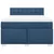 Vidaxl Box spring postelja z vzmetnico modra 160x200 cm blago