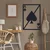 WallXpert metalni zidni ukras 5110, karta za igru as pik, 42 x 61 cm, crni