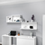Hanah Home Zidna polica Akser, 180x80.4x19.6 cm, Bela