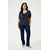 KAFFE CURVE Majica Sissy marine