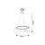 Rabalux Visilica Montema, LED 54W, 4480lm, 4000K, R60cm, Crna