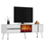 Hanah home TV Komoda Vania Belo-Srebrna