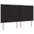 LED Box Spring Krevet s madracem Crna 180 x 200 cm tkanina