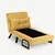 Atelier del Sofa Sando Single Fotelja na razvlačenje, Senf