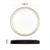 LED stropno svetlo ILVI, prigušiva, LED/45W/230V 2700-6500K prečnik 50 cm crna/mesing + daljinski upravljač