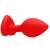 Ouch! Diamond Heart Butt Plug Regular Red