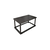 Hanah Home Klub sto Hole Rect, 70x38x42 cm, Crni