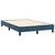 Vidaxl Box spring postelja z vzmetnico temno modra 120x200 cm žamet