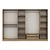 Hanah home Ormar Kale 270x210x52cm Bež
