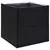 Vrtna sadilica crna 80 x 80 x 80 cm od poliratana