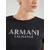 ARMANI EXCHANGE Majica srebrno-siva/črna