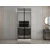 Hanah Home ormar sa reflektujućim staklom Nisa 20656, 90 cm, peščar