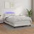 Krevet box spring s madracem LED bijeli 120x190 cm umjetna koža
