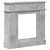 Okvir za kamin Betonska siva 102 x 26 x 100 cm