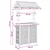 Vanjski bar stol Prirodna 115 x 95 x 214 cm Bambus