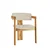 Hanah Home Trpezarijska stolica 58x76x49cm Svetlosivo-Hrast