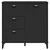 Komoda VIKEN crna 80 x 40 x 80 cm od konstruiranog drva