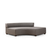 Atelier del Sofa Ugaona garnitura Gondol Siva
