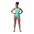 Speedo solid high neck arctic glass blue m - uk34