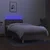Vidaxl Box spring postelja z vzmetnico LED taupe 80x200 cm blago