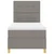 LED Box Spring Krevet s madracem Sivo-smeđa 80 x 200 cm tkanina