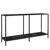 Konzolni stol crni 140 x 35 x 75,5 cm od kaljenog stakla