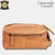 Moška usnjena toaletna torba Leonardo Verelli/CLUTCH/sv. rjava