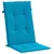 Den Blazine za vrtne stole 6 kosov modre 120x50x3 cm