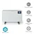 Nedis HTCO50WTW - Električni direktni grejač/konvektor 750/1250/2000W/230V WT + daljinski upravljač