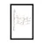 Plakat s paspartujem dvoumen napis - 60x90 white