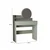 HANAH HOME Sto za šminkanje Harmony Mini Round Ash Green