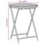 Bistro set za vrt 3 pcs Siva poliratan
